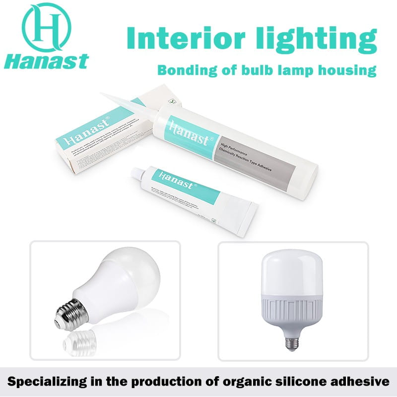 Lamp sealant LED transparent waterproof glue bulb lamp shell sealant flowing transparent glue