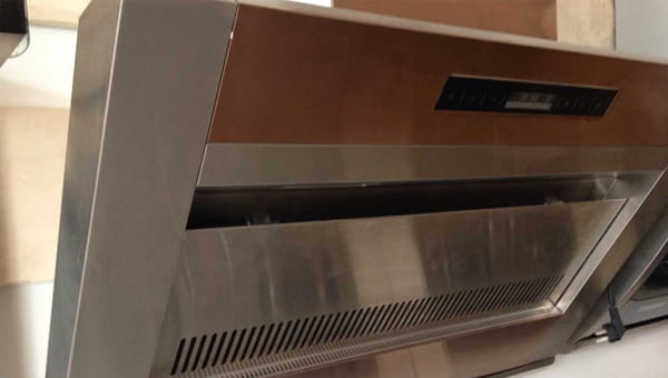 Solution of glue for range hood