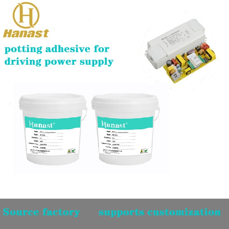 Grey potting adhesive