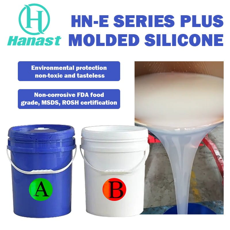 Gypsum line mold silicone tin curing liquid silicone liquid silicone manufacturer HANAST