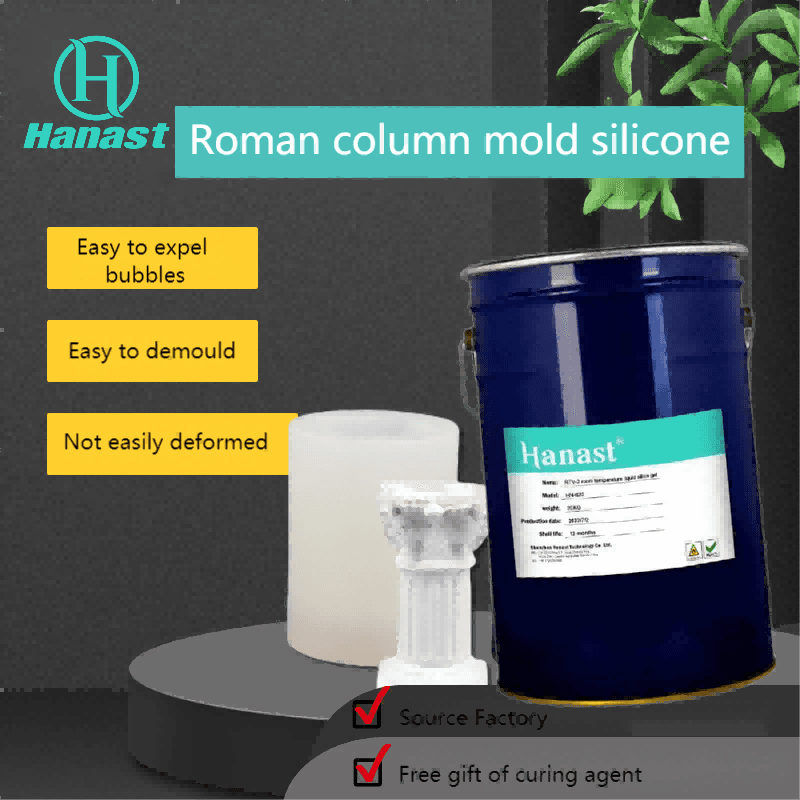 Roman column silicone mold