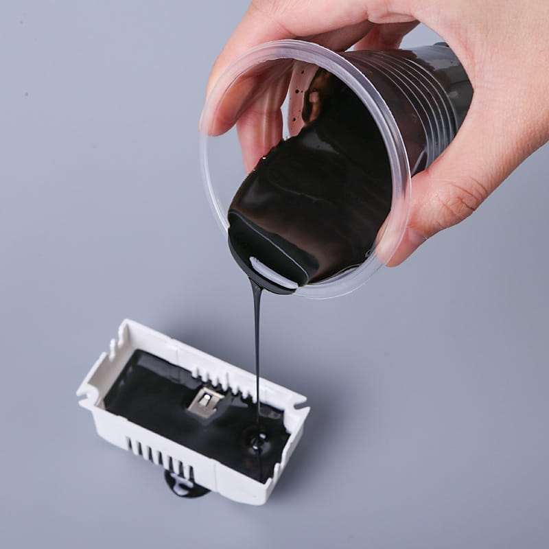 Black epoxy potting adhesive, which not only protects electronic devices but also has a confidentiality effect