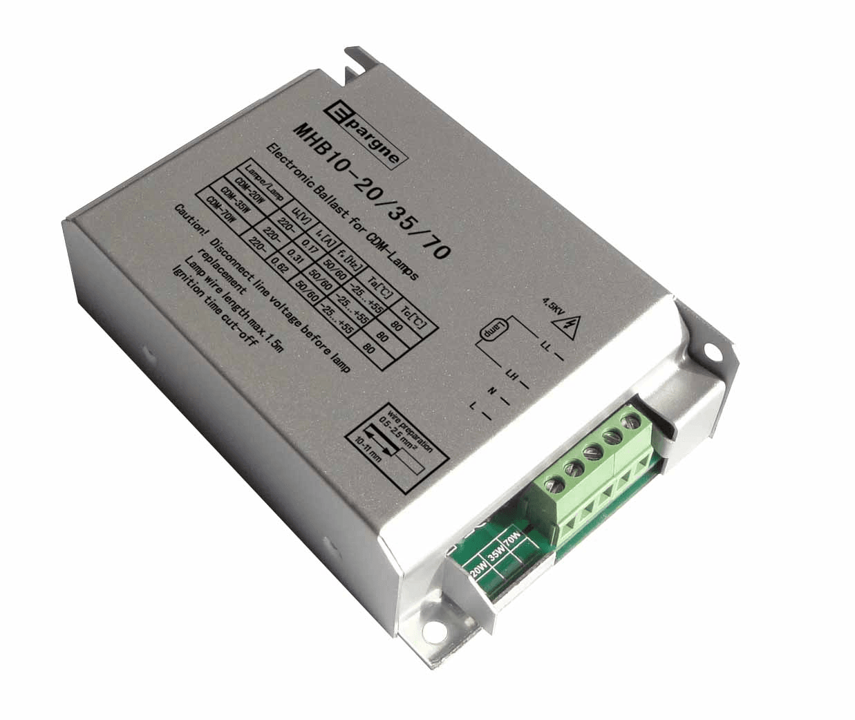 Power ballasts in heat dissipation applications